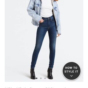 Levi's mile high super skinny jeans